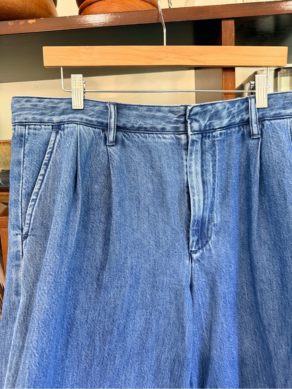 Madewell SUPER Wide Leg Harlow Jeans - Blue size 30 - Picture 7 of 9